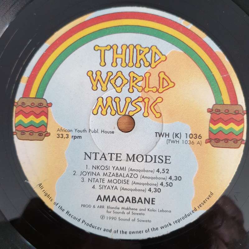 Amaqabane Featuring Blondie Makhene  Ntate Modise - Vinyl LP Record - Very-Good- Quality (VG-)...