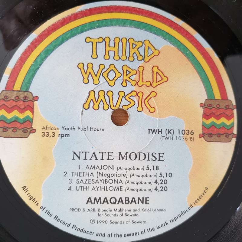 Amaqabane Featuring Blondie Makhene  Ntate Modise - Vinyl LP Record - Very-Good- Quality (VG-)...