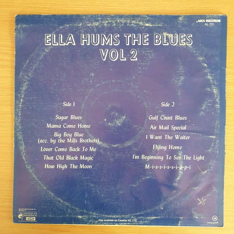 Ella Fitzgerald  Ella Hums The Blues Vol 2 - Vinyl LP Record - Very-Good+ Quality (VG+) (veryg...