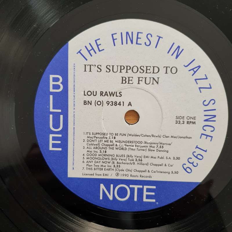 Lou Rawls  It's Supposed To Be Fun - Vinyl LP Record - Very-Good- Quality (VG-) (minus)