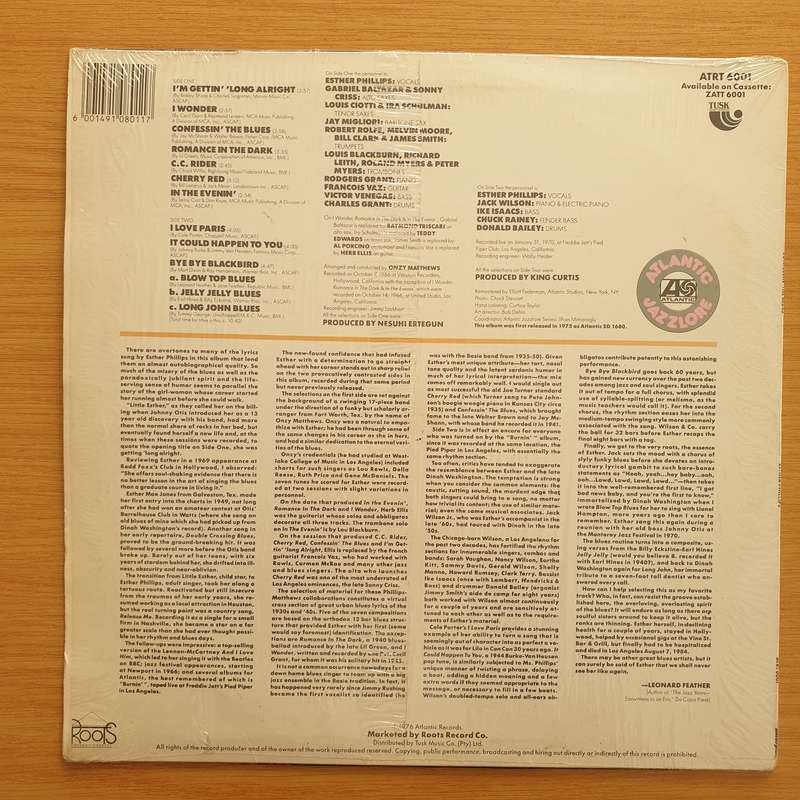 Esther Phillips  Confessin' The Blues - Vinyl LP Record - Very-Good+ Quality (VG+) (verygoodplus)
