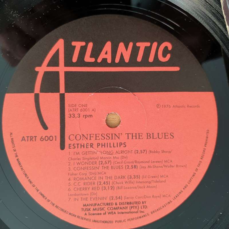 Esther Phillips  Confessin' The Blues - Vinyl LP Record - Very-Good+ Quality (VG+) (verygoodplus)