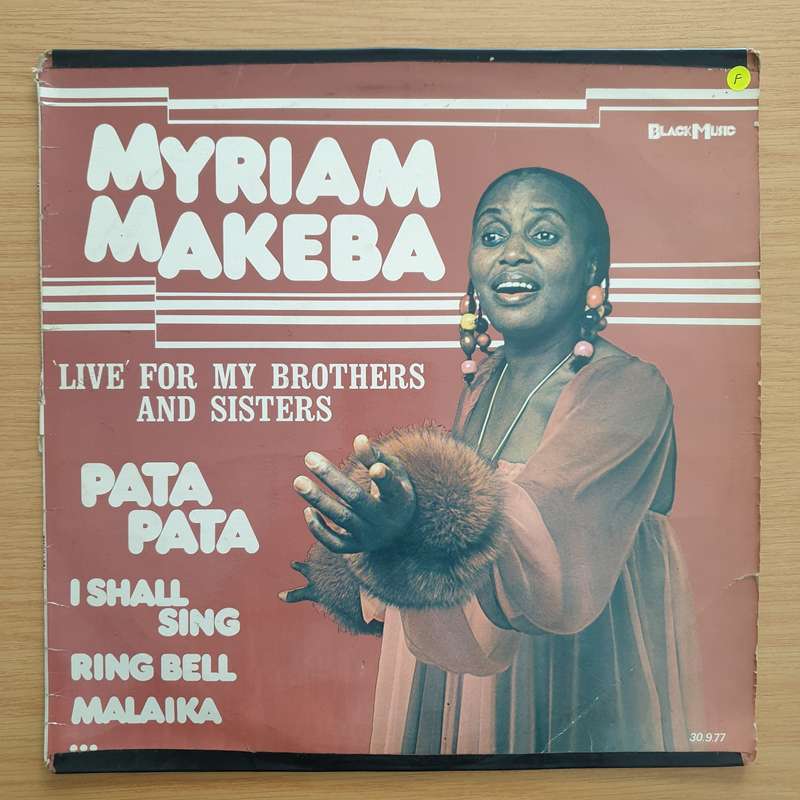 Myriam Makeba  Live for my Brothers and Sisters  Vinyl LP Record - Fair Quality (Fair)