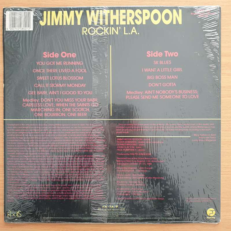 Jimmy Witherspoon  Rockin' L.A. - Vinyl LP Record - Very-Good+ Quality (VG+) (verygoodplus)