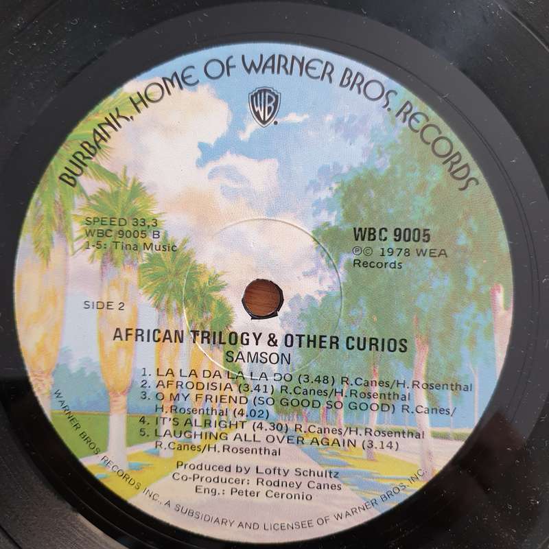 Samson (11)  African Trilogy And Other Curios - Vinyl LP Record - Very-Good+ Quality (VG+) (ve...