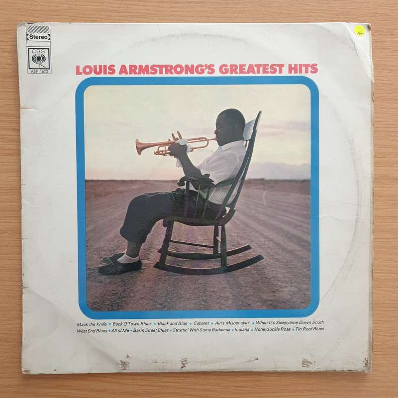 Louis Armstong's Greatest Hits -  Vinyl LP Record - Very-Good+ Quality (VG+)