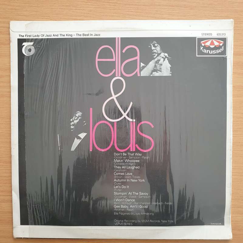 Ella Fitzgerald And Louis Armstrong  Ella And Louis  - Vinyl LP Record - Very-Good+ Quality...