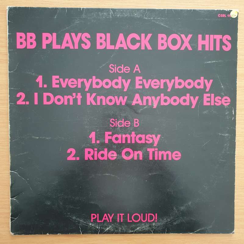 B.B  B.B Plays Black Box Hits  - Vinyl LP Record - Very-Good+ Quality (VG+) (verygoodplus) (D)