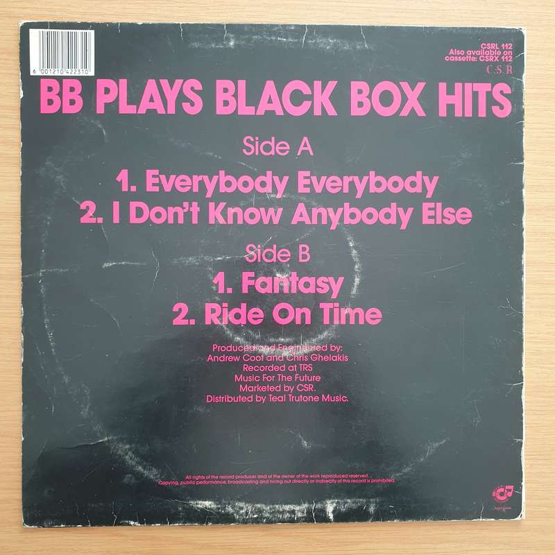 B.B  B.B Plays Black Box Hits  - Vinyl LP Record - Very-Good+ Quality (VG+) (verygoodplus) (D)