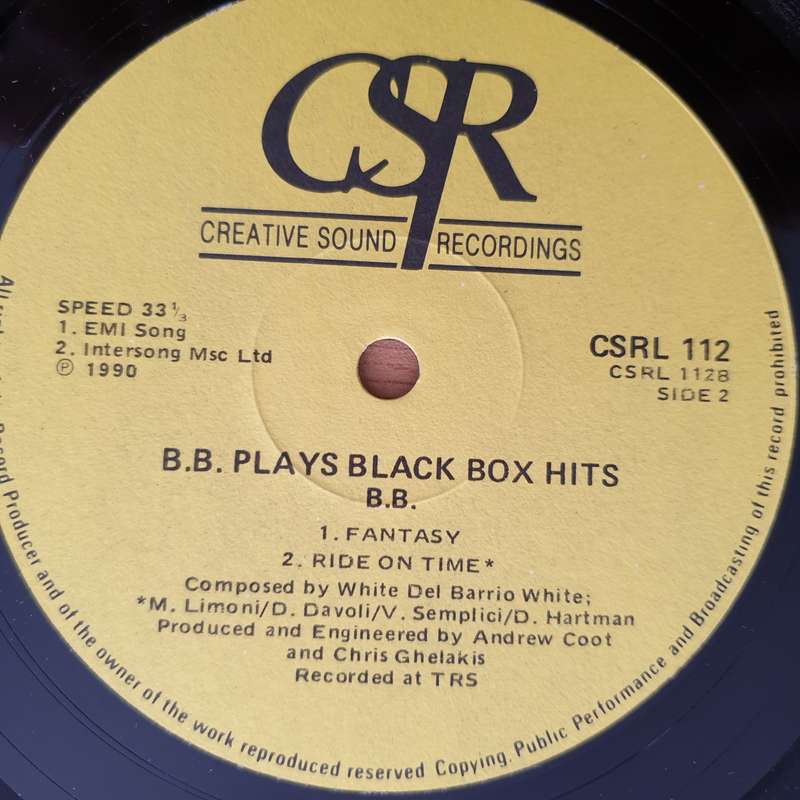 B.B  B.B Plays Black Box Hits  - Vinyl LP Record - Very-Good+ Quality (VG+) (verygoodplus) (D)