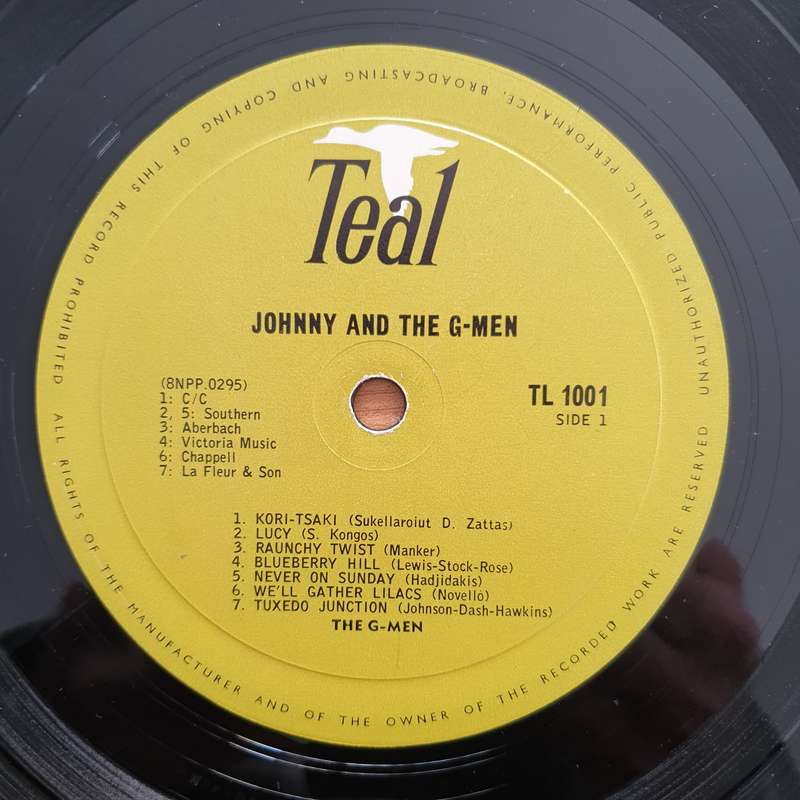 Johnny And The G-Men  Johnny And The G-Men - Vinyl LP Record - Very-Good Quality (VG)  (verry)