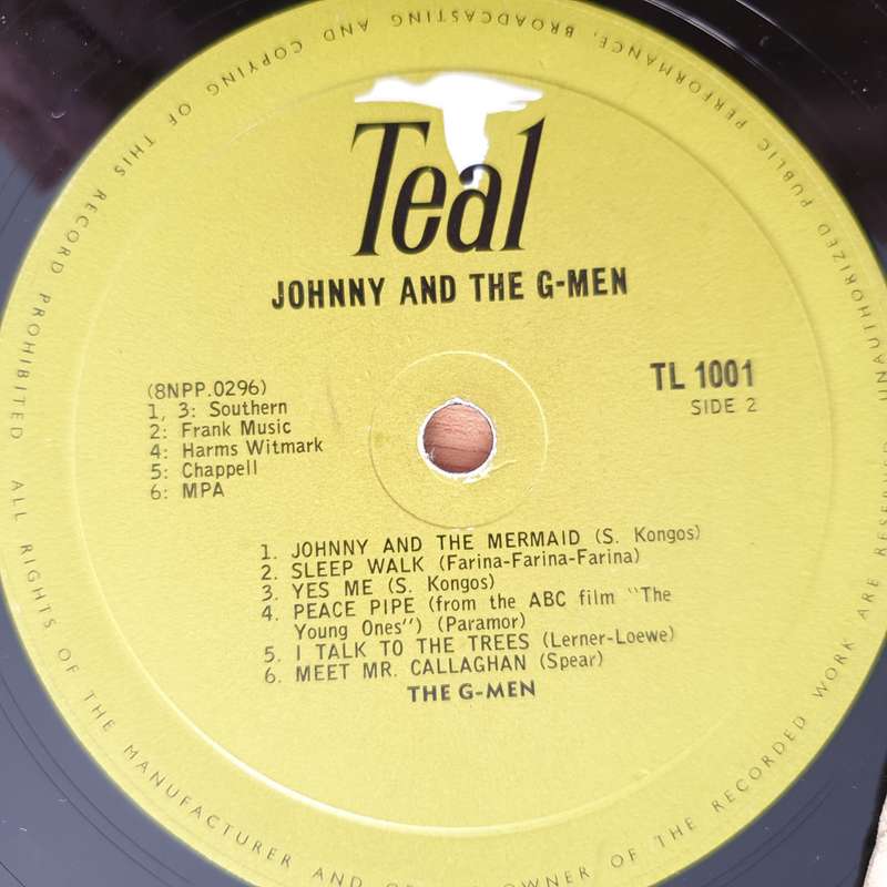 Johnny And The G-Men  Johnny And The G-Men - Vinyl LP Record - Very-Good Quality (VG)  (verry)