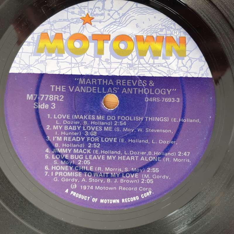 Martha Reeves & The Vandellas  Anthology  - Double Vinyl LP Record - Very-Good- Quality (VG-) ...