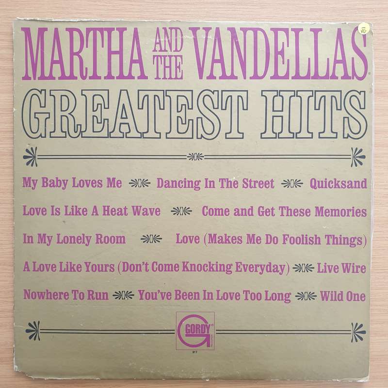 Martha And The Vandellas  Greatest Hits - Vinyl LP Record - Very-Good- Quality (VG-) (minus)
