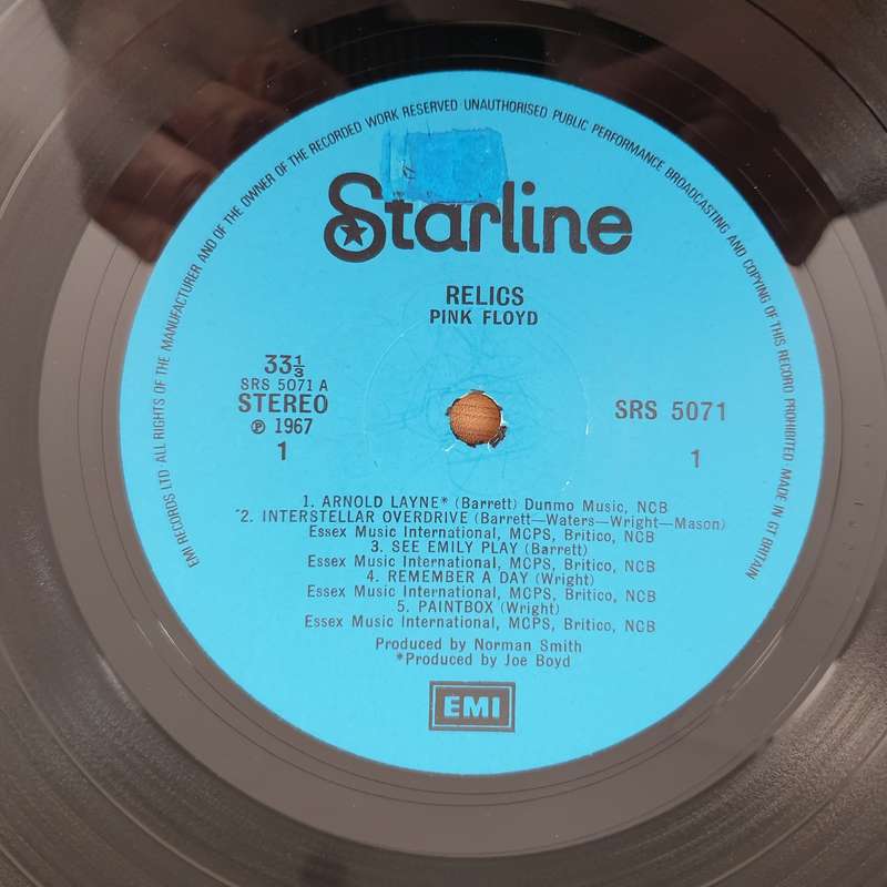 Pink Floyd  Relics (UK)  - Vinyl LP Record - Very-Good Quality (VG)  (verry)