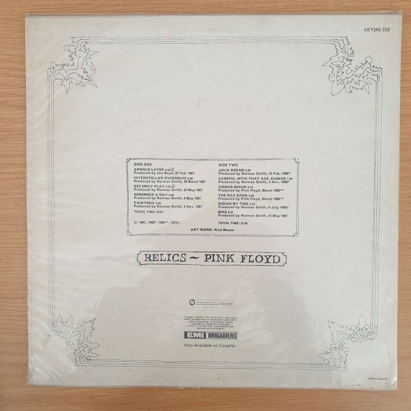 Pink Floyd  Relics - Vinyl LP Record - Very-Good+ Quality (VG+) (verygoodplus)