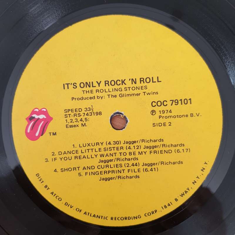 The Rolling Stones  It's Only Rock 'N Roll (79101) (US) - Vinyl LP Record - Very-Good+ Quality...