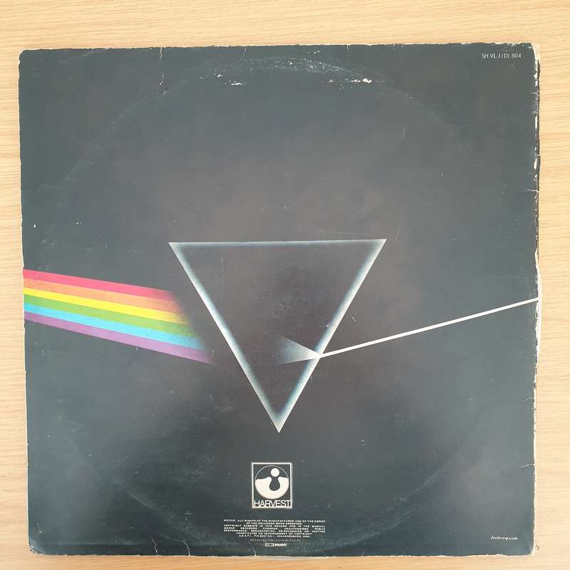 Pink Floyd  The Dark Side Of The Moon (upside down triangle) - Vinyl LP Record - Very-Good ...