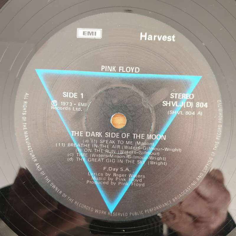 Pink Floyd  The Dark Side Of The Moon (upside down triangle) - Vinyl LP Record - Very-Good ...