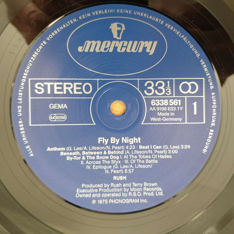 Rush  Fly By Night (Germany Pressing) - Vinyl LP Record - Very-Good+ Quality (VG+) (verygoodplus)