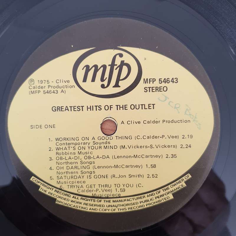 The Outlet  Greatest Hits Of The Outlet  - Vinyl LP Record - Very-Good+ Quality (VG+) (verygoo...