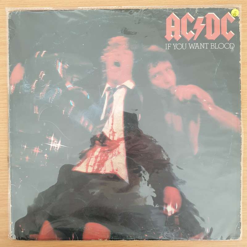 AC/DC  If You Want Blood You've Got It - Vinyl LP Record - Very-Good- Quality (VG-) (minus)
