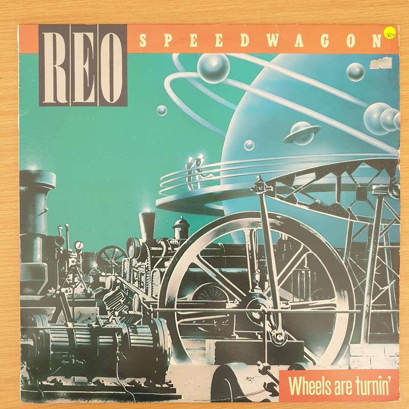 REO Speedwagon  Wheels Are Turnin' - Vinyl LP Record - Very-Good+ Quality (VG+)