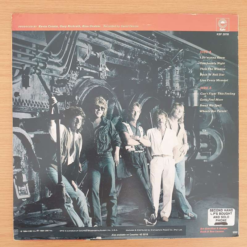 REO Speedwagon  Wheels Are Turnin' - Vinyl LP Record - Very-Good+ Quality (VG+)