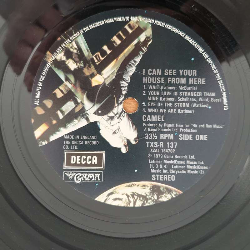 Camel  I Can See Your House From Here - Vinyl LP Record - Very-Good Quality (VG)  (verry)