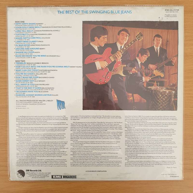 The Swinging Blue Jeans  The Best Of The Swinging Blue Jeans - Vinyl LP Record - Very-Good+ Qu...