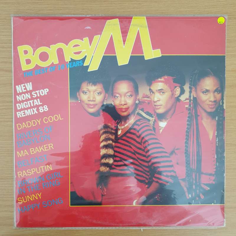 Boney M.  The Best Of 10 Years-  Vinyl LP Record - Very-Good+ Quality (VG+) (verygoodplus)
