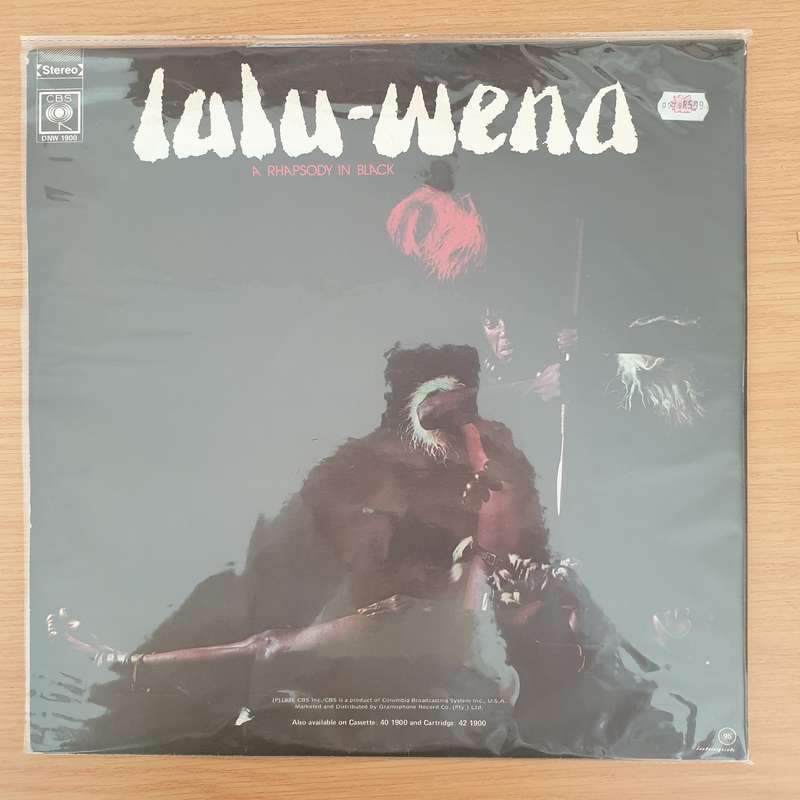 Lulu-Wena  A Rhapsody In Black - Vinyl LP Record - Very-Good+ Quality (VG+) (verygoodplus)