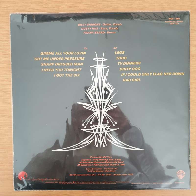 ZZ Top  Eliminator - Vinyl LP Record - Very-Good+ Quality (VG+) (verygoodplus)