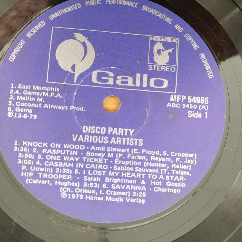 Disco Party - All Star Cast  - Vinyl LP Record - Very-Good- Quality (VG-)