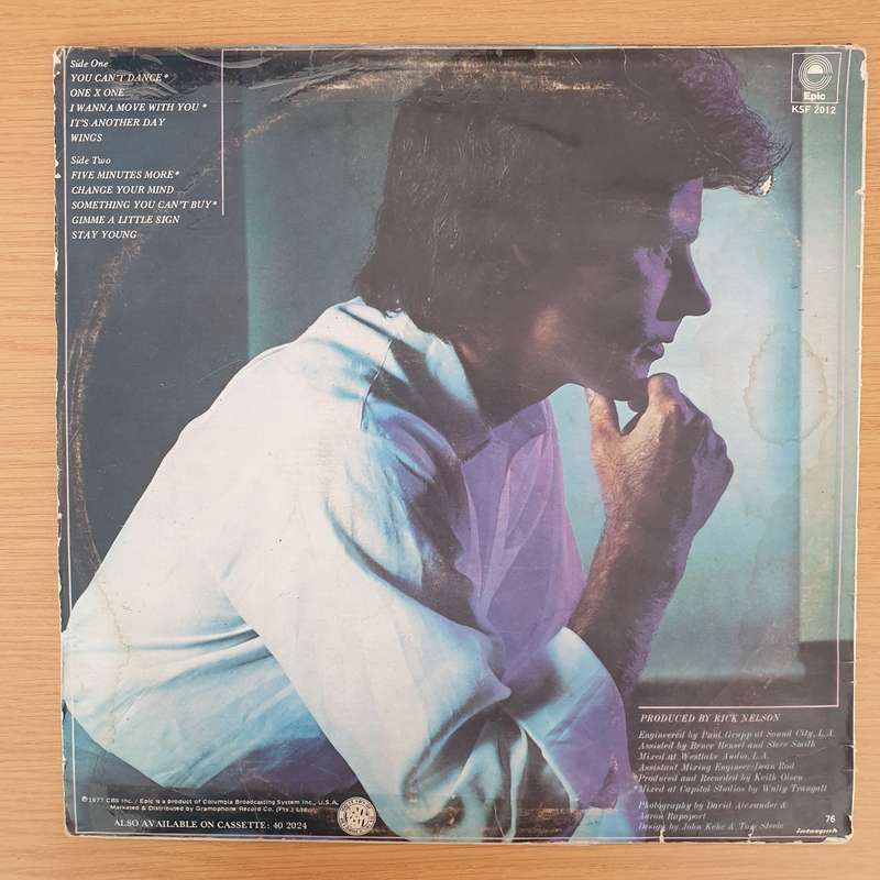 Rick Nelson  Intakes - Vinyl LP Record - Very-Good+ Quality (VG+) (verygoodplus)