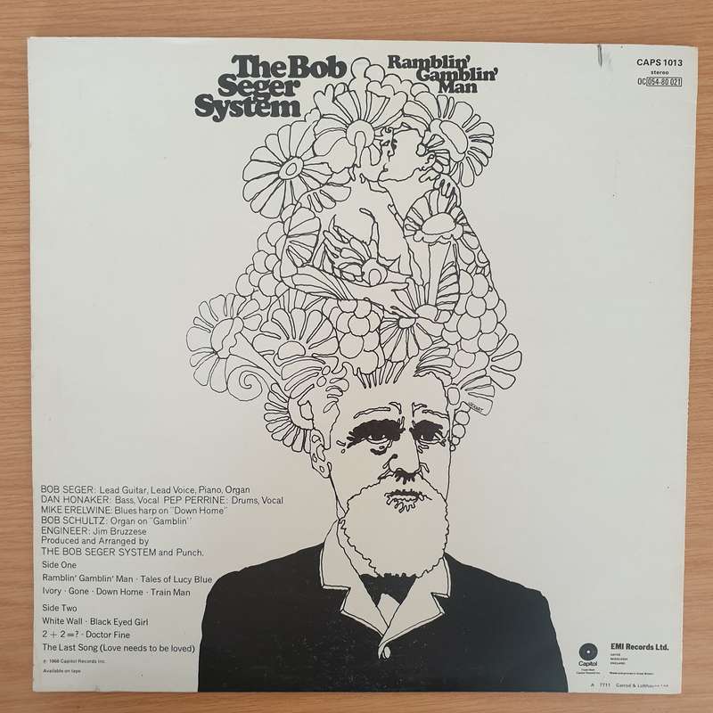 The Bob Seger System  Ramblin' Gamblin' Man (UK) - Vinyl LP Record - Very-Good+ Quality (VG+) ...