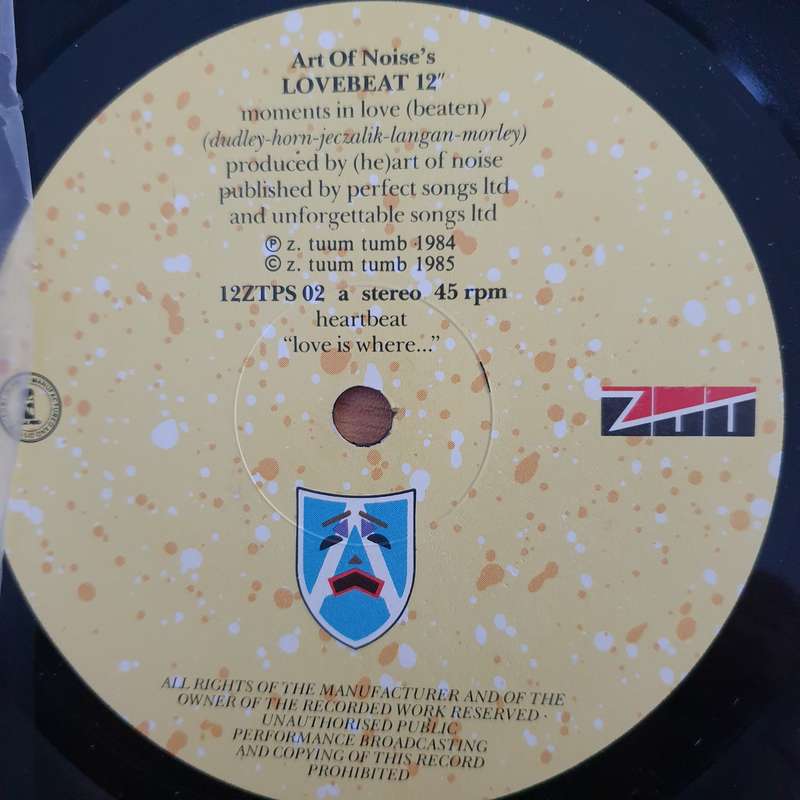 The Art Of Noise  Moments In Love - Vinyl LP Record  - Good Quality (G) (goood)