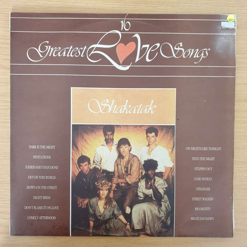 Shakatak - 16 Greatest Love Songs  Vinyl LP Record - Very-Good+ Quality (VG+) (verygoodplus)