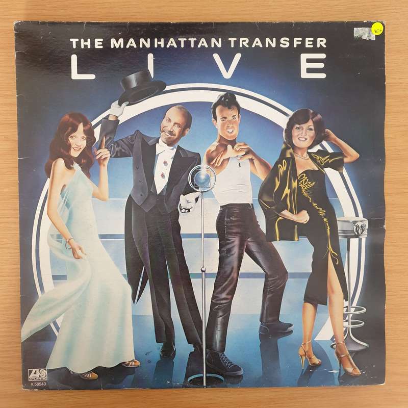 Manhattan Transfer - Live - Vinyl LP Record  - Very-Good+ Quality (VG+)