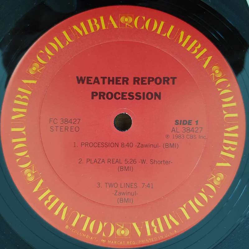 Weather Report  Procession US) - Vinyl LP Record - Very-Good+ Quality (VG+) (verygoodplus)
