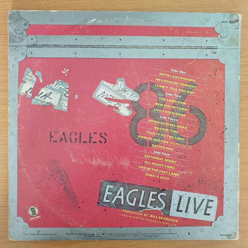 Eagles Live - Double Vinyl LP Record - Very-Good Quality (VG)  (verry)