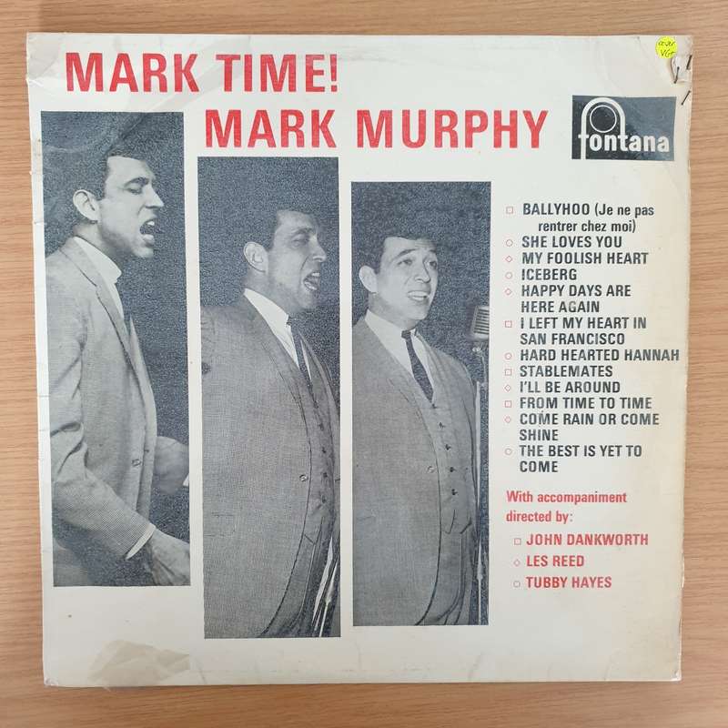Mark Murphy  Mark Time!   Vinyl LP Record - Very-Good+ Quality (VG+) (verygoodplus)