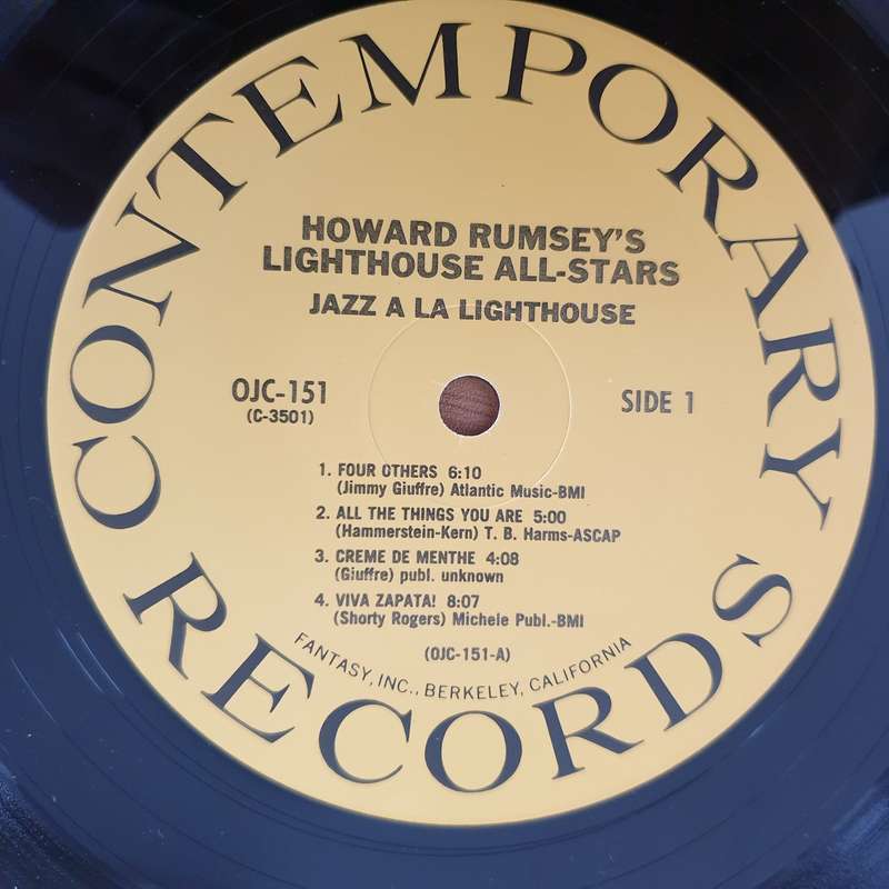 Howard Rumsey's Lighthouse All-Stars  Sunday Jazz A La Lighthouse, Vol. 1  Vinyl LP Reco...