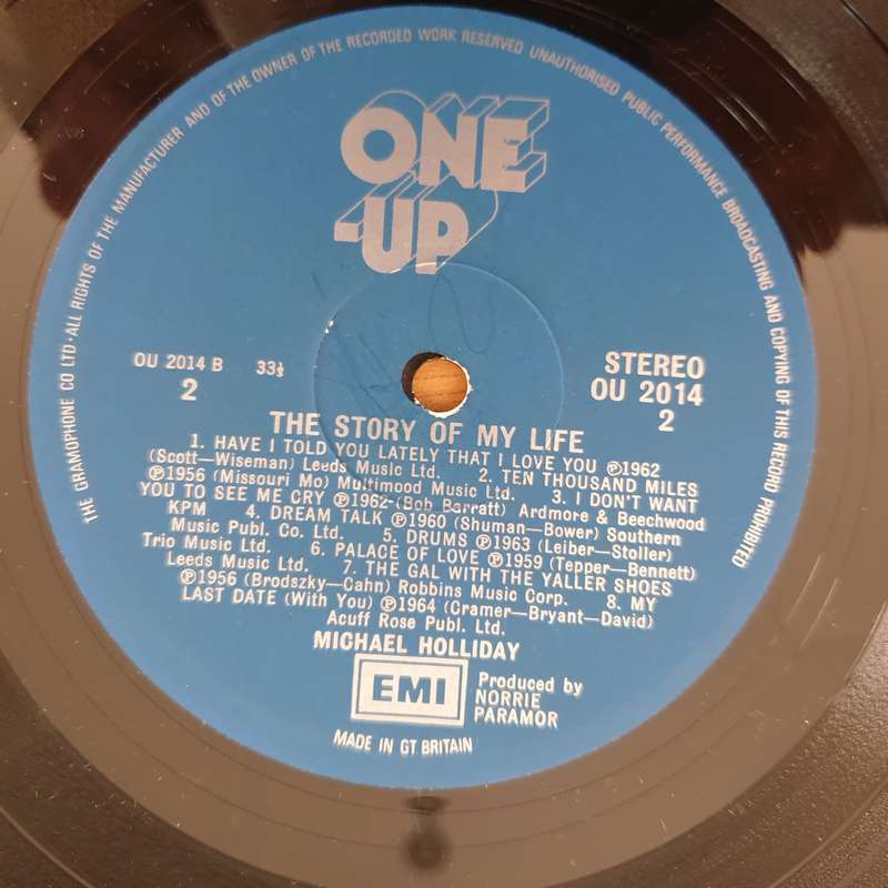 Michael Holliday  The Story Of My Life (UK)  Vinyl LP Record - Very-Good+ Quality (VG+)