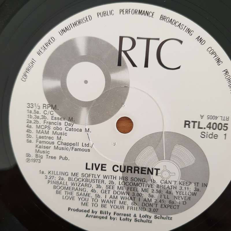 Live Current  Danger High Voltage  Vinyl LP Record - Very-Good+ Quality (VG+)