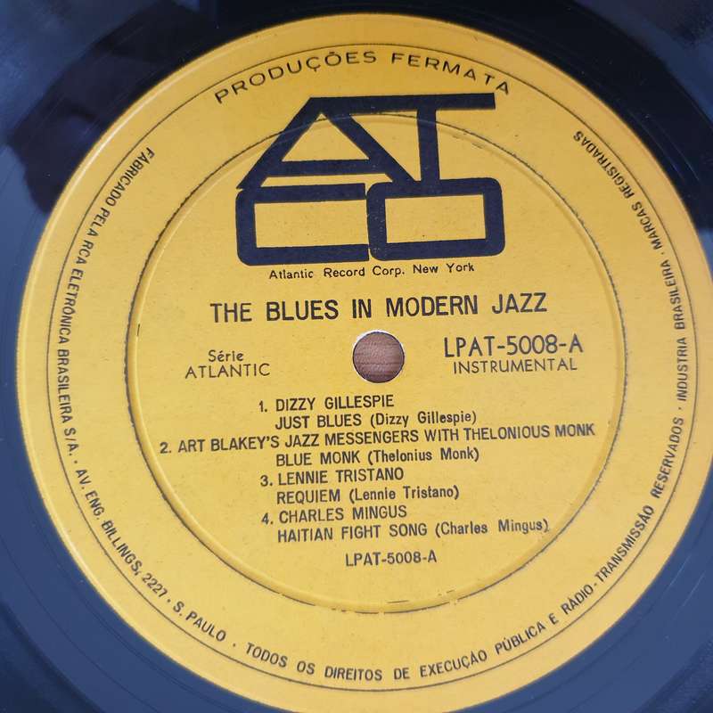 The Blues In Modern Jazz  Vinyl LP Record - Very-Good+ Quality (VG+)