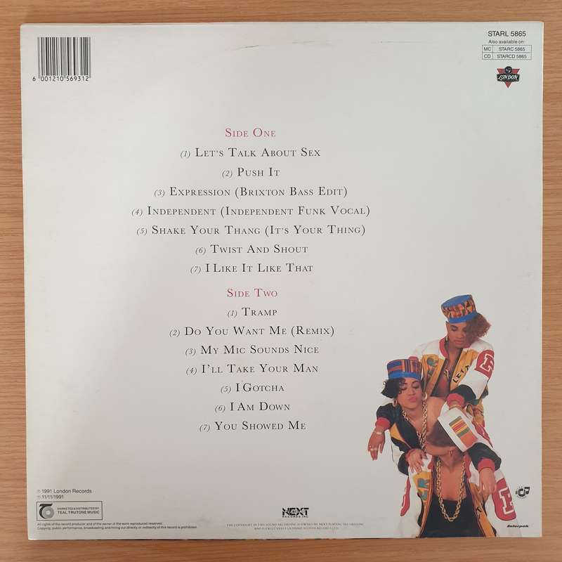 Salt 'N' Pepa  The Greatest Hits   Vinyl LP Record - Very-Good+ Quality (VG+)