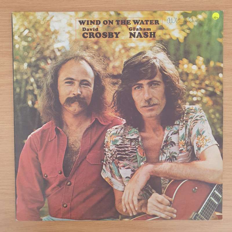 David Crosby Graham Nash  Wind On The Water   Vinyl LP Record - Very-Good+ Quality (VG+)