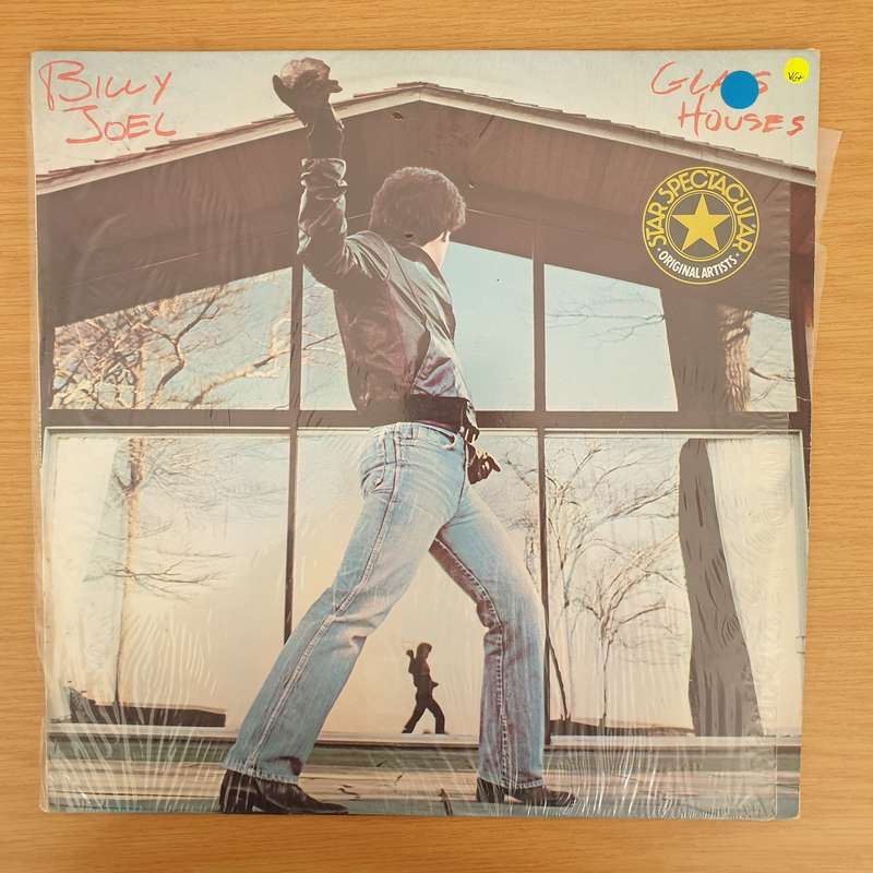 Billy Joel - Glass Houses  Vinyl LP Record - Very-Good+ Quality (VG+)