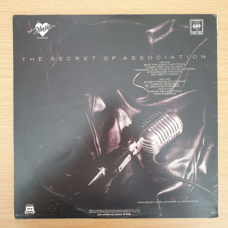 Paul Young  The Secret Of Association  Vinyl LP Record - Very-Good+ Quality (VG+)